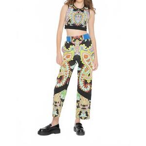 NEW GIZIA ethnic patterned crop top set in colorful